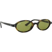 Ray-Ban Suncane naocare Khal Bio-Based 0RB4472 1359/2, Ovalne, Smede