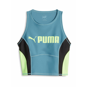 PUMA Sportski top, plava / limeta / crna