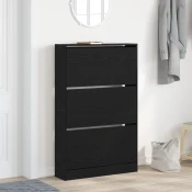 Ormar za cipele Crni hrast 80 x 21 x 125,5 cm Konstruirano drvo