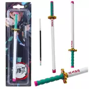 Katana Sword Anime kemijska olovka metalna crna tinta s zamjenjivim punjenjem, tirkizna