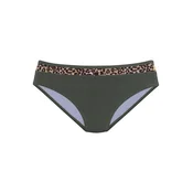 LASCANA Bikini hlačke  rjava / kaki / črna