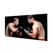 tulup.si Slika na akrilnem steklu Ljudje boj rokavice 140x70 cm 4 obešalnika