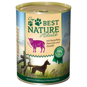 Varčno pakiranje Best Nature Dog Adult 12 x 400 g - Jagnjetina, krompir in peteršilj