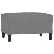 Vidaxl Stolček za noge temno siv 70x55x41 cm blago
