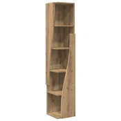 Vidaxl Kotna omarica Umetni hrast 27,5x27x140cm Konstruiran les
