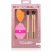 Real Techniques Matte&Merry Ultimated 4-Piece Brush Set