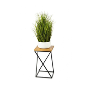 Stalak za cvece LOFT 40x24 cm crna/smeda