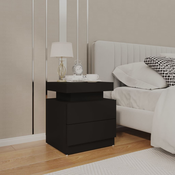 Nocni ormaric crni 45 x 35 x 52 cm od konstruiranog drva