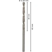 Sveder standardne dolžine PRO Metal HSS-G, 3,3 x 36 x 65 mm, 10 kosov