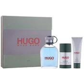 HUGO BOSS Hugo Man darilni set toaletna voda 125 ml + gel za prhanje 50 ml + deodorant v sticku 75 ml za moške