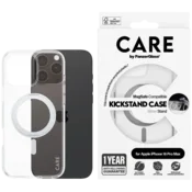 shumee Prozoren ovitek PANZERGLASS s srebrnim stojalom in MagSafe za iPhone 16 Pro Max