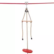 VEVOR Komplet Zipline 65 ft 1000x100x100 mm Zunanji varnostni pas Sedež Ročaj