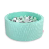 Bobono Suhi bazen Minky V-40 cm z 200 žogicami - mint