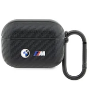 Etui BMW Carbon Double Metal Logo za AirPods Pro - črn