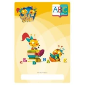 Lili in Bine šolski zvezek ABC, A4, črtni, z velikimi tisk. črkami