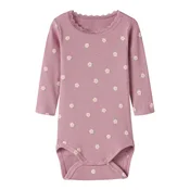 NAME IT Pajac/bodi NBFLAUREL kremna/zelena/mauve