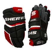 Hokejske rokavice SHER-WOOD Rekker Morph Pro Black/Red/White Junior 12 palcev