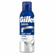 Gillette Revitalizacijska pena za britje Series Sensitive Green Tea (Revitalising Shave Foam) 200 ml
