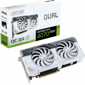 Dual GeForce RTX 4070 SUPER White OC 12GB GDDR6X (DUAL-RTX4070S-O12G-WHITE)