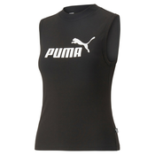 PUMA Sportski top, crna / bijela