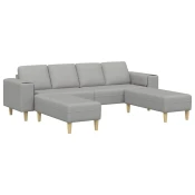 Kauc za dnevni boravak 3 pcs Oblacnosiva 250 x 188 x 76 cm