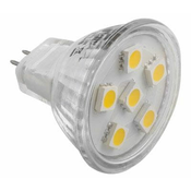 Forever LED sijalka G4 6LED 1.3W SMD5050 12V MR11 - hladno bela