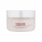 Lancaster Total Age Correction Retinol-In-Oil Night Cream & Glow Amplifier pomlajevalna in osvetljevalna nočna krema za obraz 50 ml za ženske