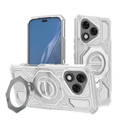 Hibridni ovitek Carbon Shield Pro za Honor 400 Lite - white transparent