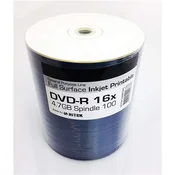 TRAXDATA OPTICKI MEDIJ DVD-R 16X SPINDLE 100 WHITE FULL PRINTABLE