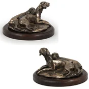 shumee Weimaraner - pasja figurica, pisarniška figurica, pokal za pasjo razstavo Art-Dog