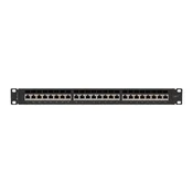 Lanberg PPS7-1024-B 19 1U 24-portni Cat.7 FTP oklopljeni crni patch panel