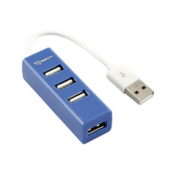 Sbox H-204BL 4 vhodni USB Hub, modra