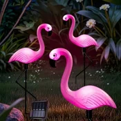 Yiwu Solarna baštenska lampa flamingo - 3 kom. ( 13489-11422 )