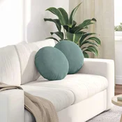Jastucici za sjedenje 2 pcs Morska zelena O 40 x 13 cm Baršun