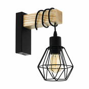 Eglo 44078 - Stenska svetilka TOWNSHEND 1xE27/60W/230V - FSC certifikat