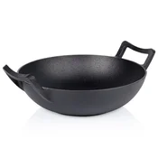 shumee Litoželezna globoka ponev Wok za cvrtje in dušenje azijskih jedi 32 cm