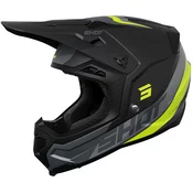 Motocross kaciga Shot Core Custom crno-fluo žuta