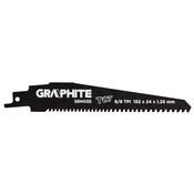 slomart GRAPHITE Br in list za sabljasto žago, HM, 152 mm | Za les z žeblji