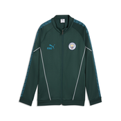 PUMA Manchester City KING Anthem Jacket Youth, Clothing, Green Terrain/Tropical Blue, 5-6Y