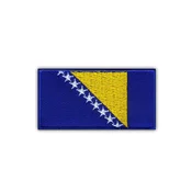shumee Našitek zastave Bosne in Hercegovine - Podlaga za nalepko z likalnikom/toplotnim varjenjem - Vezen našitek/značka/emblem