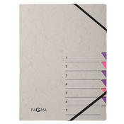 PAGNA Organizator mapa PAGNA, Easy Grey, A4, 7 predelkov, sivo/vijolična, (21651385)