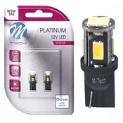 M-Tech LED žarnica W5W T10 6xSMD 5630 OSRAM LED bela