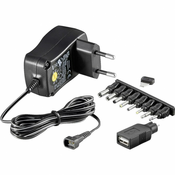 Goobay Vtični napajalnik, nastavljiv Goobay 53995 3 V/DC, 4.5 V/DC, 5 V/DC, 6 V/DC, 7.5 V/DC, 9 V/DC, 12 V/DC 600 mA 7.2 W