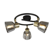 Klausen KL163004 - Spot svetiljka SMOKY 3xE14/9W/230V crna/mesing/siva