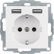 Berker Berker SCHUKO/USB vtičnica 48036089, (20888203)