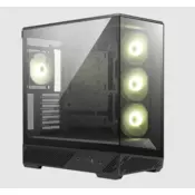 MSI ATX PANO 130R PZ kućište, 4x ARGB ventilatora, bez napajanja, sa staklenim bočnim panelom, crno