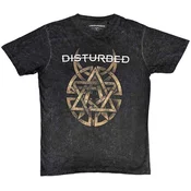 Disturbed Majica Riveted Unisex Charcoal Grey XL