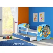 Deciji krevet ACMA II 180x80 F + dusek 6 cm BLUE21