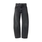 LEVIS  Kavbojke Baggy Dad Barrel črn denim