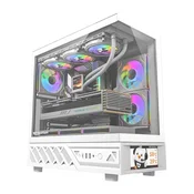 darkFlash Računalniško ohišje DarkFlash DS950V z zaslonom (belo) + 6 ventilatorjev